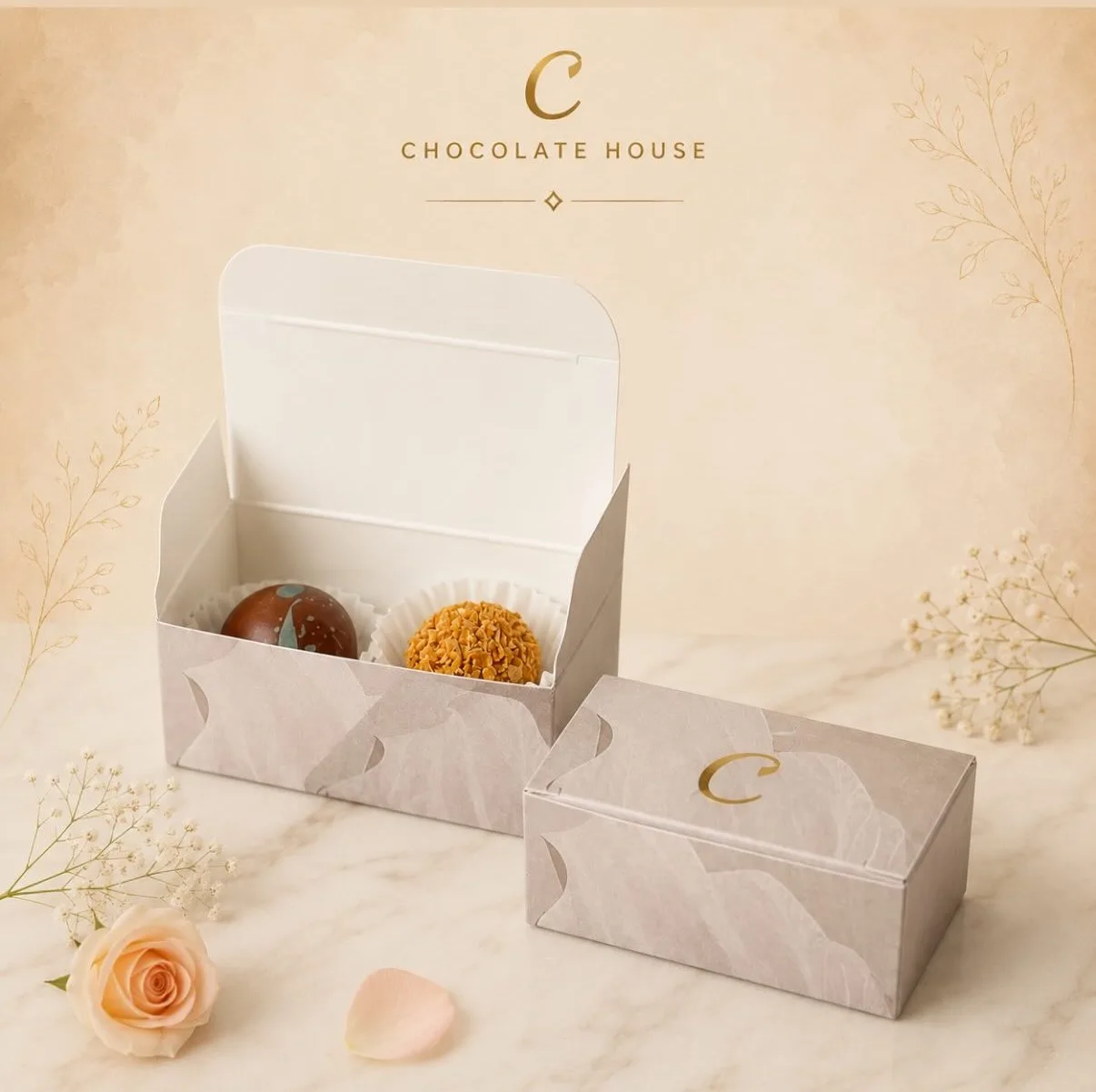 2-Piece Chocolate Box