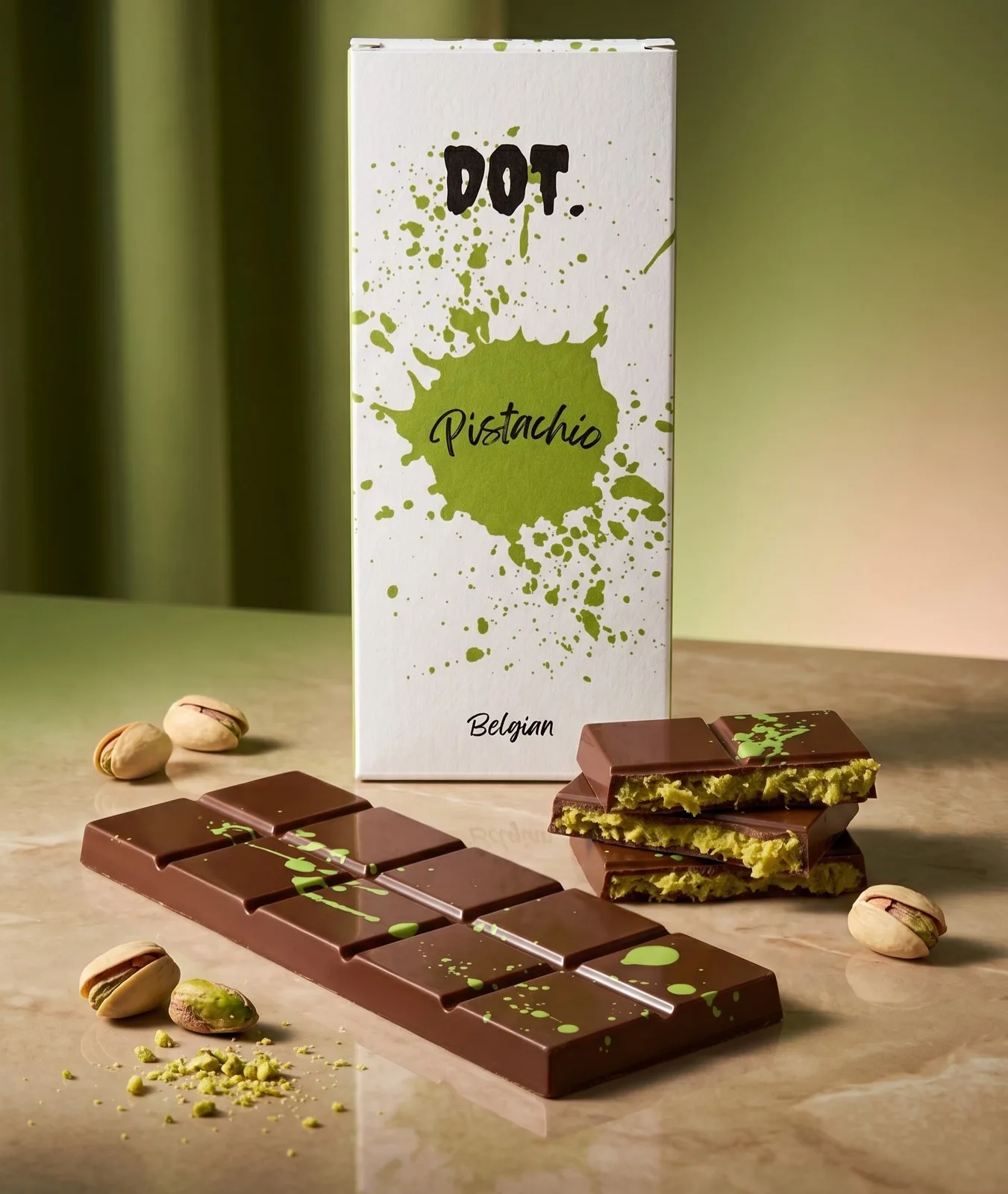 Large Kunafa Pistachio Chocolate Bar