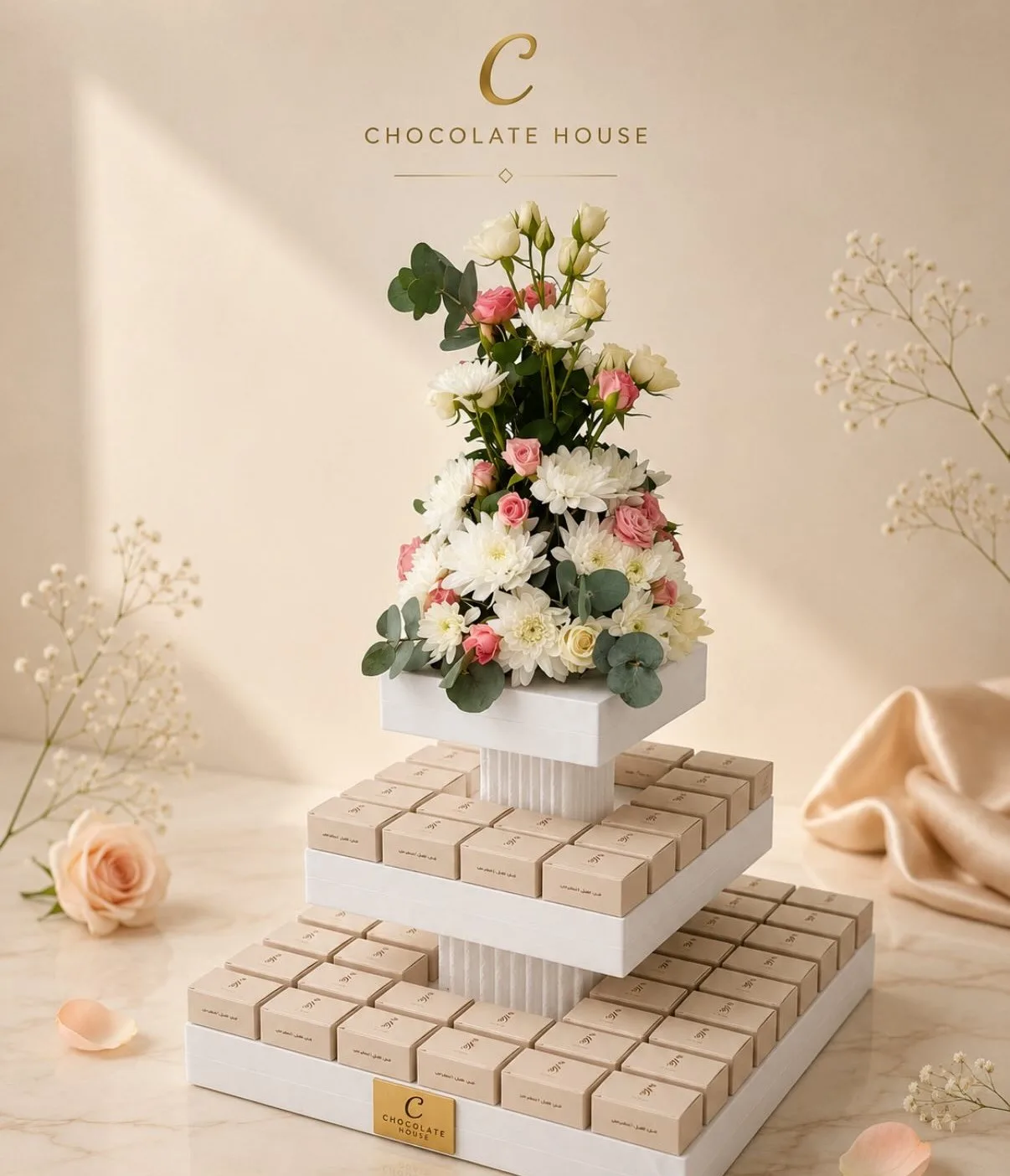 2-Piece Chocolate Tower