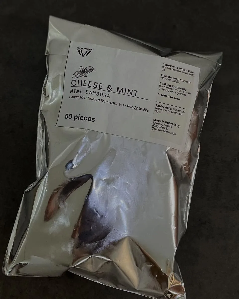 Frozen mini cheese sambosa