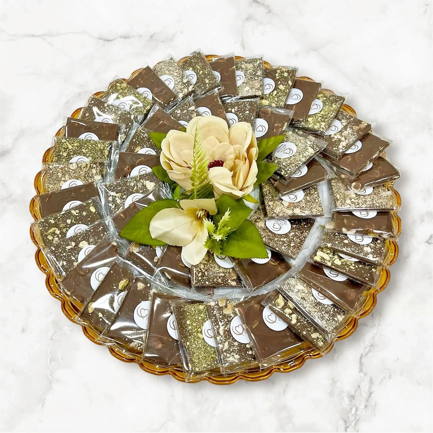Chocolate serving tray